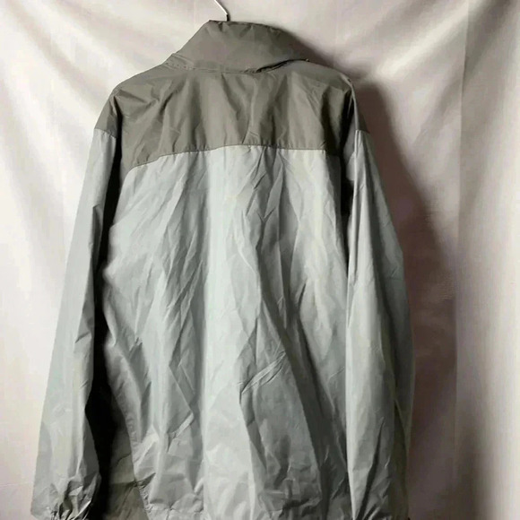 COLUMBIA MENS SIZE XXL GRAY LIGHTWEIGHT JACKET  STOWAWAY HOOD EUC ZIP FRONT - Picture 9 of 12